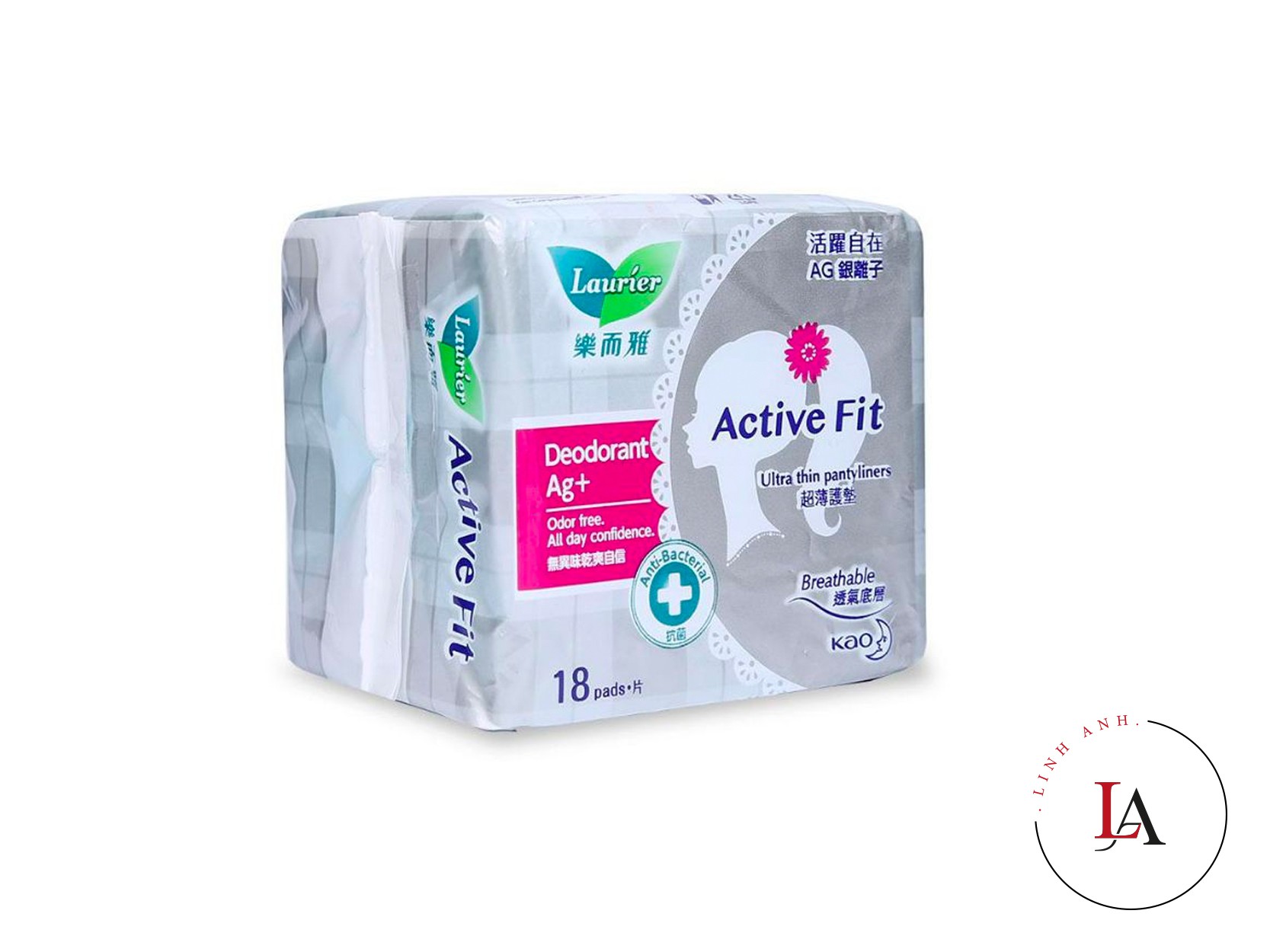 Băng vệ sinh Laurier hàng ngày phân tử bạc 18 miếng